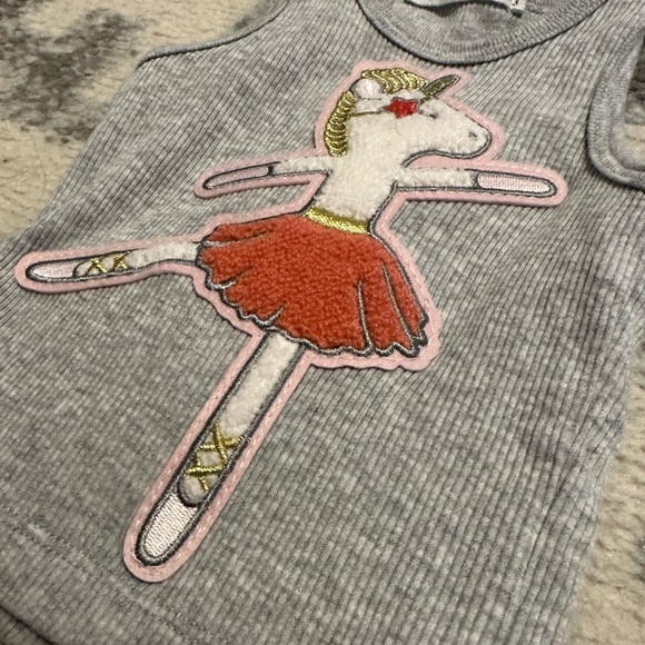 NWOT Oh Baby! Unicorn Tank Top with Skirt - Picture 4 of 6